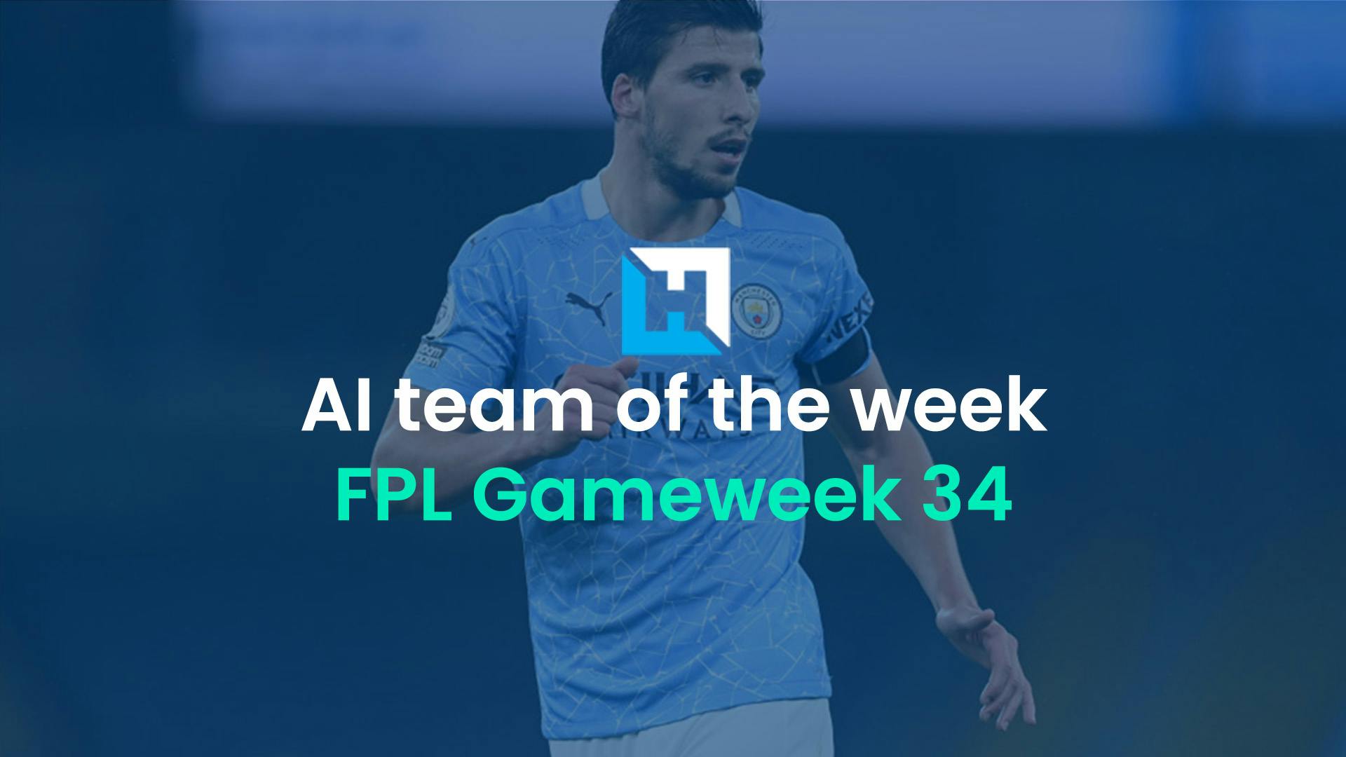 What is the best FPL team for Double Gameweek 34 according to AI?