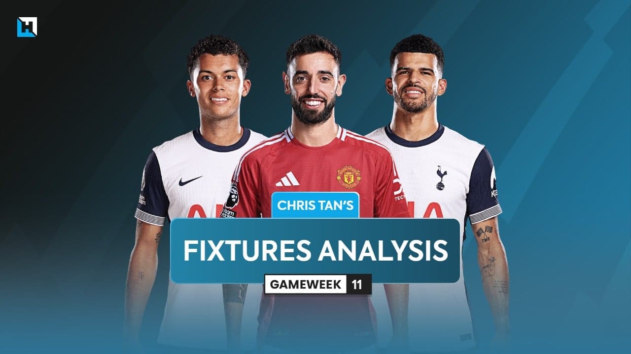 Gameweek 11 fixtures