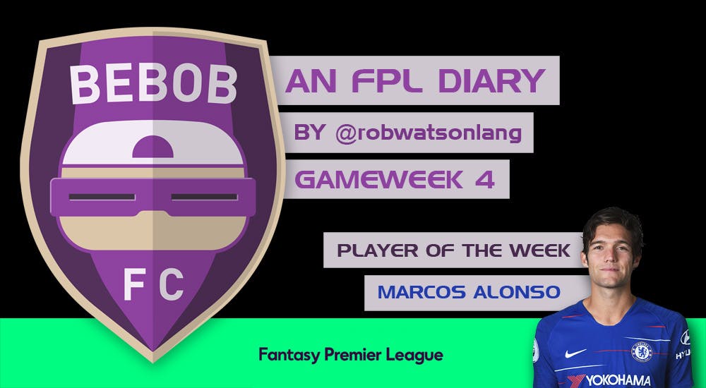 BEBOB FC – An FPL Diary by Rob Watson-Lang – GAMEWEEK 4