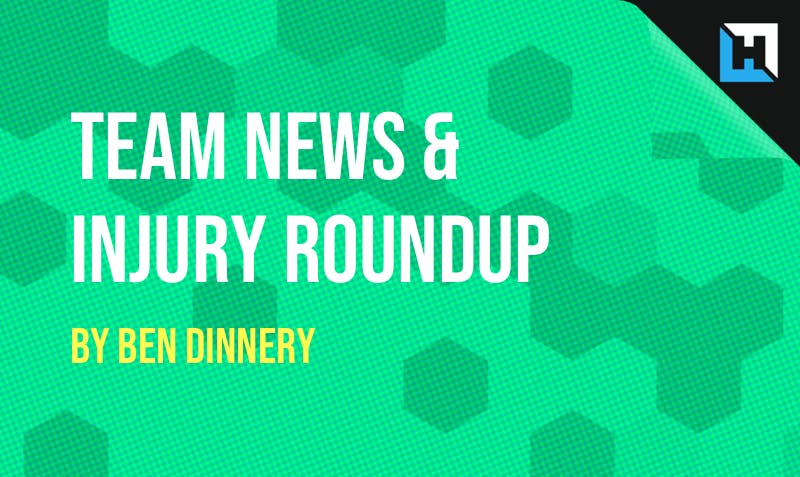 Team News & Injury Roundup by Ben Dinnery –  GW38