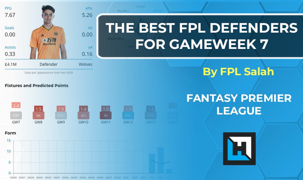 Best Defenders For Gameweek 7 | Fantasy Premier League Tips