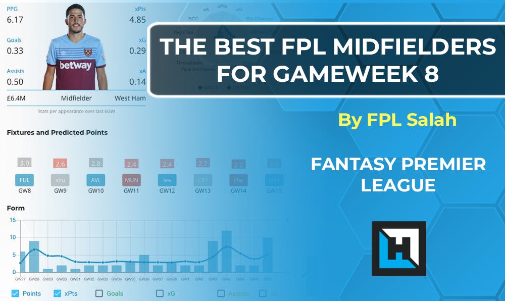 Best Midfielders For Gameweek 8 | Fantasy Premier League Tips