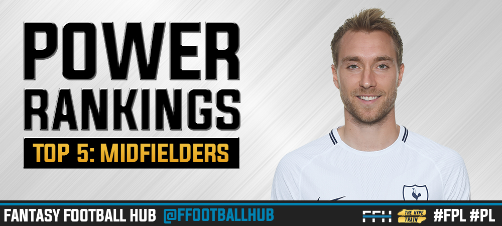FPL Power Rankings 2017/18: Midfielders (GW5)