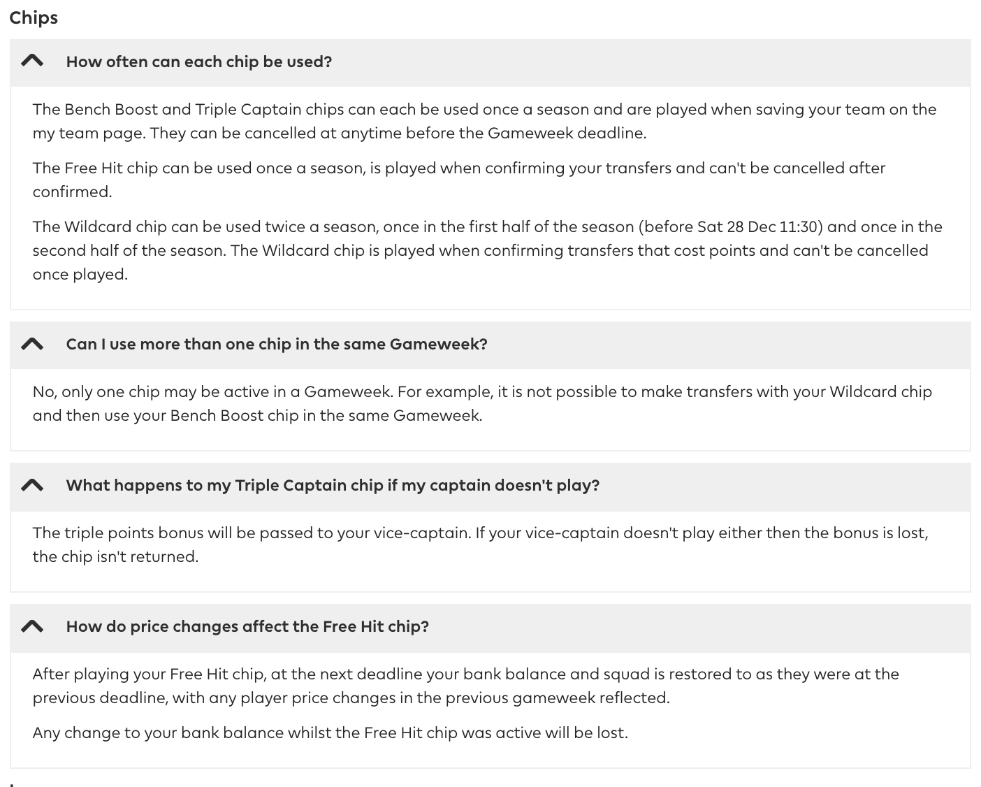 FPL Blank and Double Gameweek FAQ around Chips